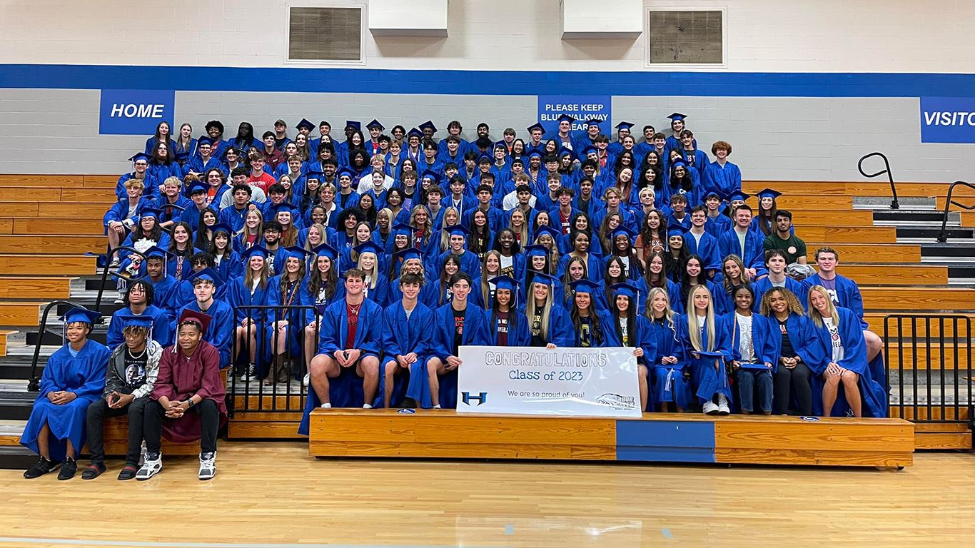 Graduation Parade at Arbor Creek MS